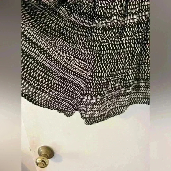 ECOTE Black White Printed Romper with Pockets Size S (F132) - Picture 2 of 8